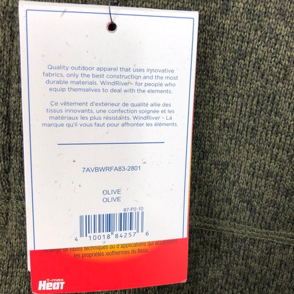 NWT WindRiver Men's T-Max Heat Quarter Zip Sweatshirt Sz 2XL - Picture 14 of 15